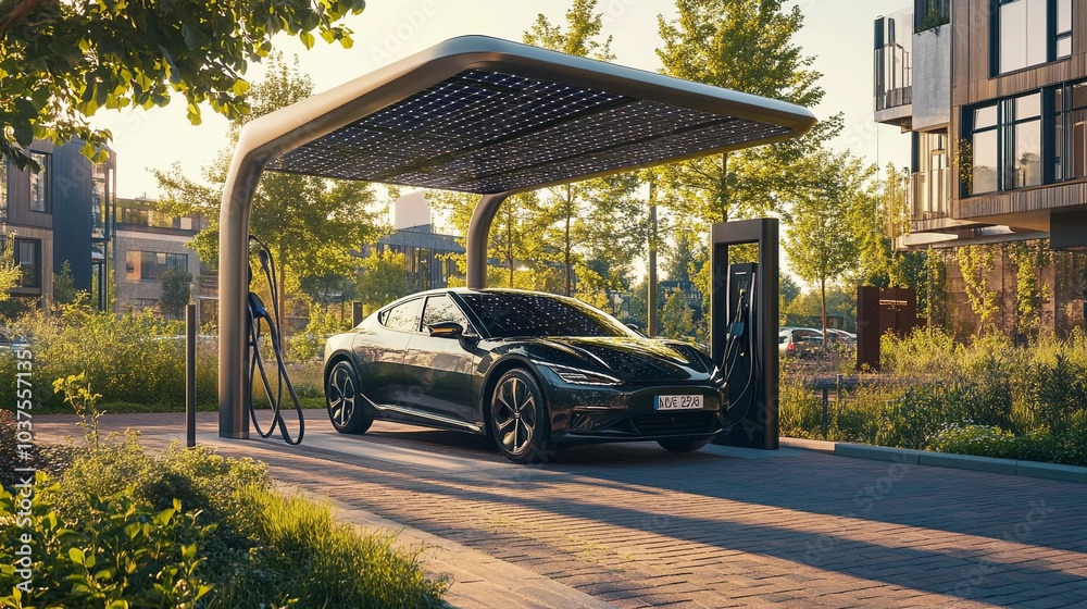 Estación de carga rápida DC para vehículos eléctricos en red de carga pública