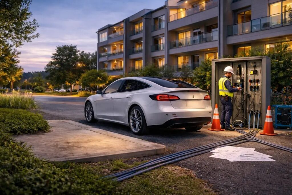 Evaluación de viabilidad operativa y eléctrica para estación de carga en desarrollo residencial