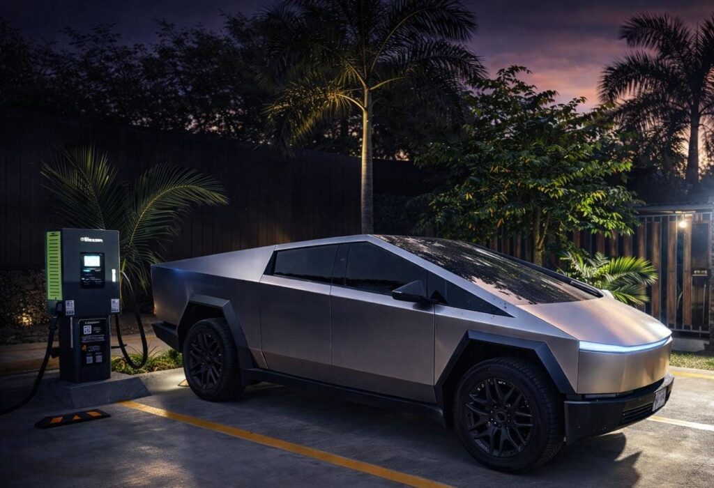 Estación de carga rápida DC para vehículos eléctricos en ubicación estratégica de carretera